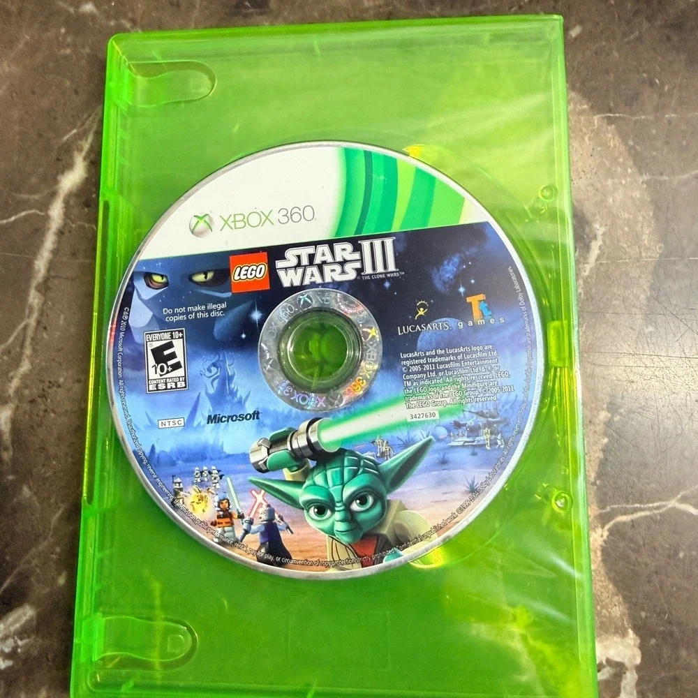 LEGO Star Wars III The Clone Wars Xbox 360 NTSC Disc Only LucasArts Microsoft
